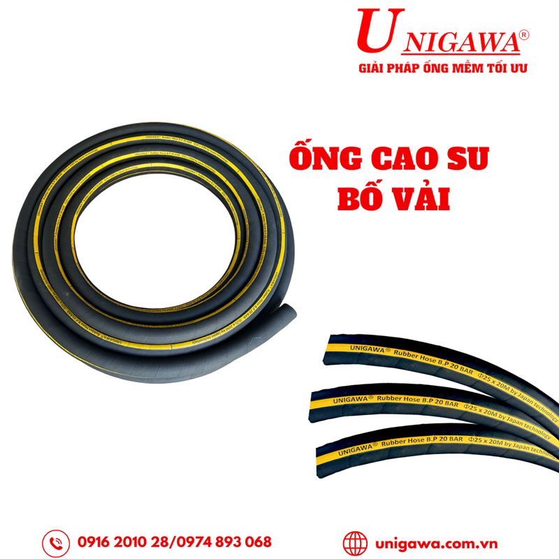 Ống Cao Su Bố Vải Dẫn Dầu