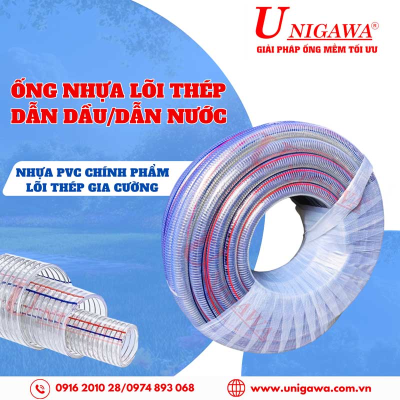 Giới thiệu chi tiết ống nhựa mềm lõi thép tại Unigawa